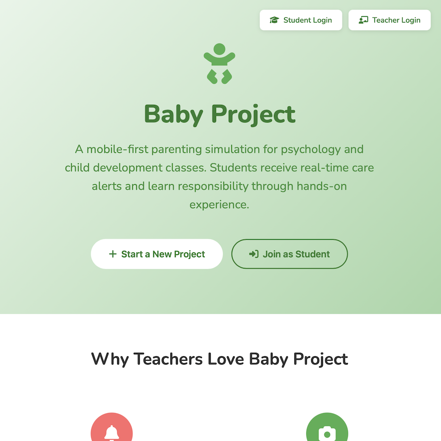 Baby Project Tracker